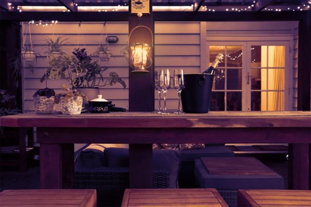 The Rural Naturist Bed and Breakfast Retreat Bar at Night The Rural Naturist Bed and Breakfast Retreat Bar at Night