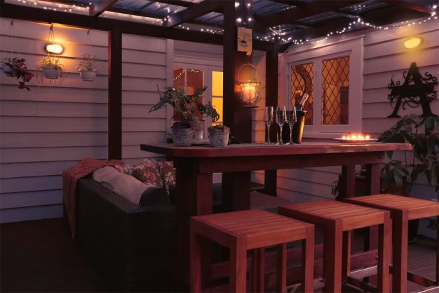 The Rural Naturist Bed and Breakfast Retreat Bar at Night The Rural Naturist Bed and Breakfast Retreat Bar at Night