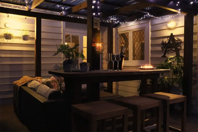 The Rural Naturist Bed and Breakfast Retreat Bar at Night The Rural Naturist Bed and Breakfast Retreat Bar at Night