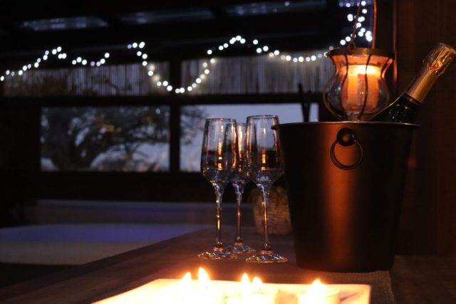 The Rural Naturist Bed and Breakfast Retreat Bar at Night The Rural Naturist Bed and Breakfast Retreat Bar at Night