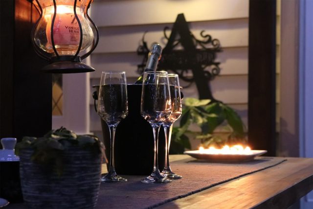 The Rural Naturist Bed and Breakfast Retreat Bar at Night The Rural Naturist Bed and Breakfast Retreat Bar at Night