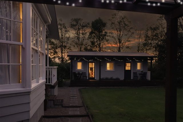 The Rural Naturist Bed and Breakfast Retreat Cottage at Night The Rural Naturist Bed and Breakfast Retreat Cottage at Night